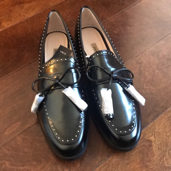 Zara Studded loafers slip on Sz 10❗️sold❗️ - Picture 5 of 8